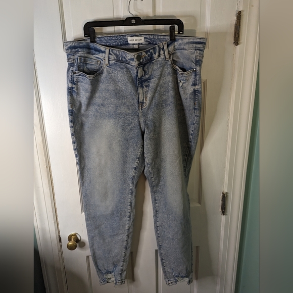 Lane Bryant Denim - Lane Bryant Size 22 Acid Distressed Skinny Jean NWOT